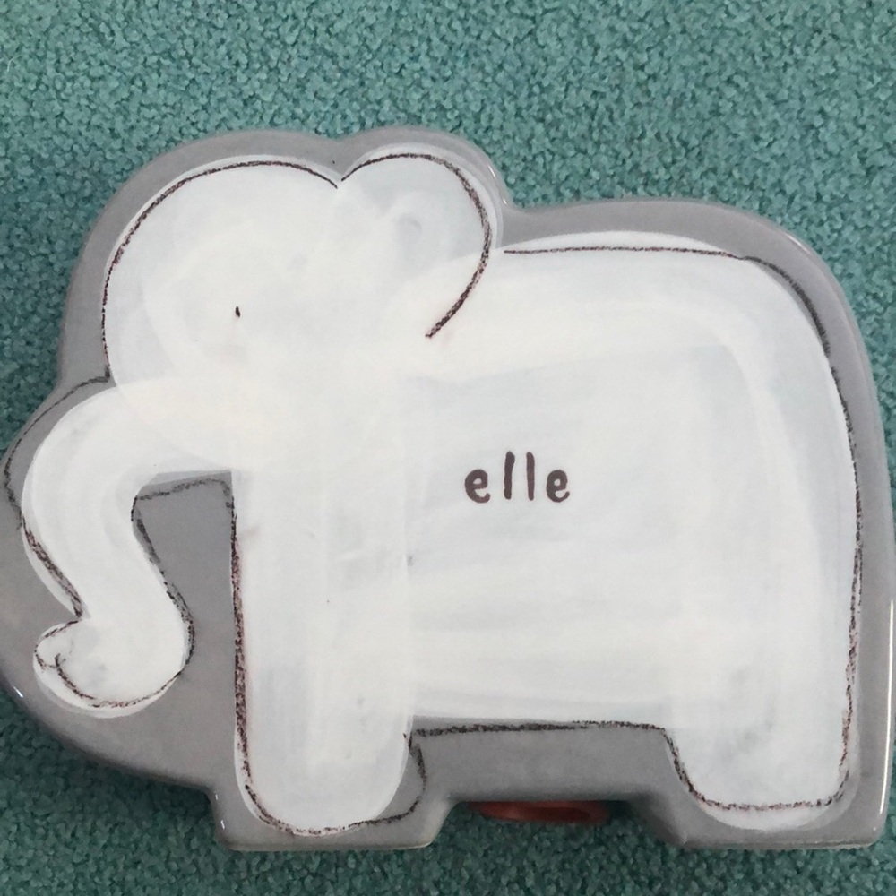 Ceramic personalized elephant bank